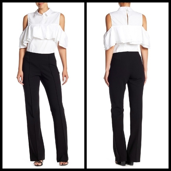 💕TRINA TURK💕 Jacoba Flare Leg Trousers ~ Black 2 NWT - Picture 4 of 8